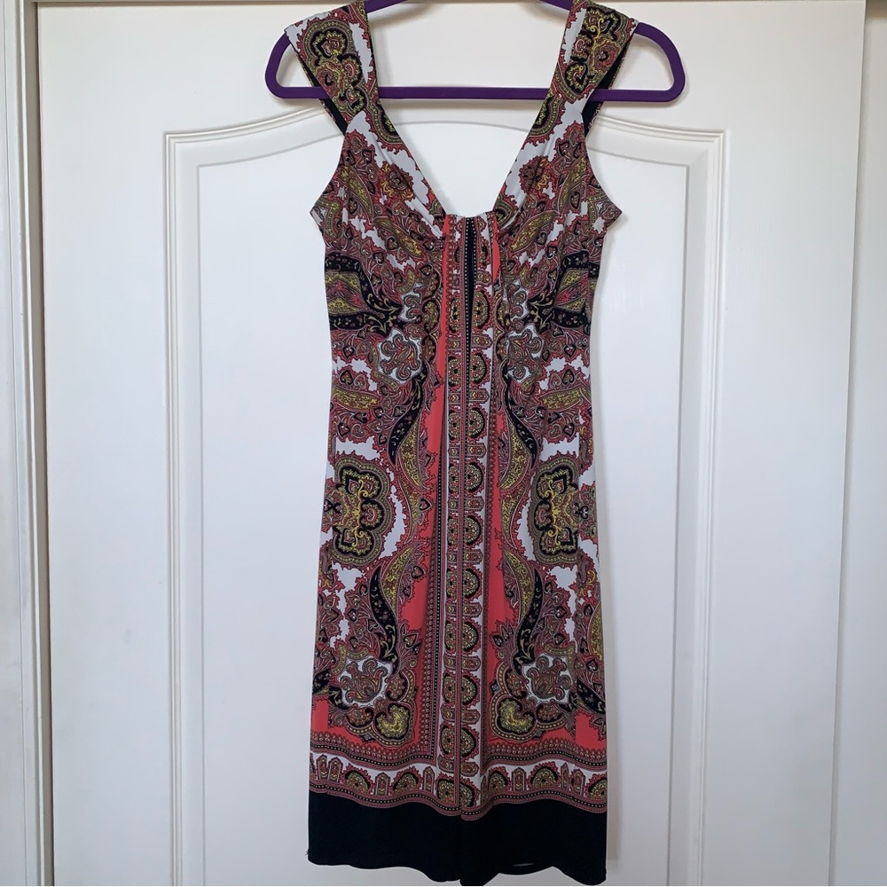 London Times 8 Paisley Sleeveless Dress